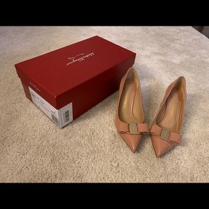 Salvatore Ferragamo Alice 55 New Blush Patent Calf